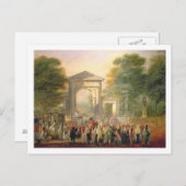 Allee vor den botanischen Gärten in Madrid, 178 Postkarte (Vorne/Hinten)