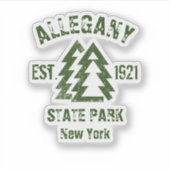 Allegany Staat Park New York Aufkleber (Vorderseite)