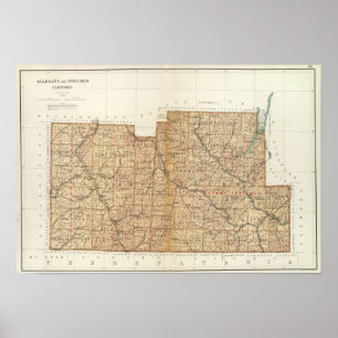 Allegany, Steuben Landkreises Poster
