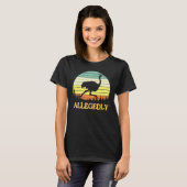 Allegedly Ostrich Retro Flightless Bird T-Shirt (Vorne ganz)