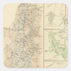 Alleghanies, Tal von Virginia Quadratischer Aufkleber