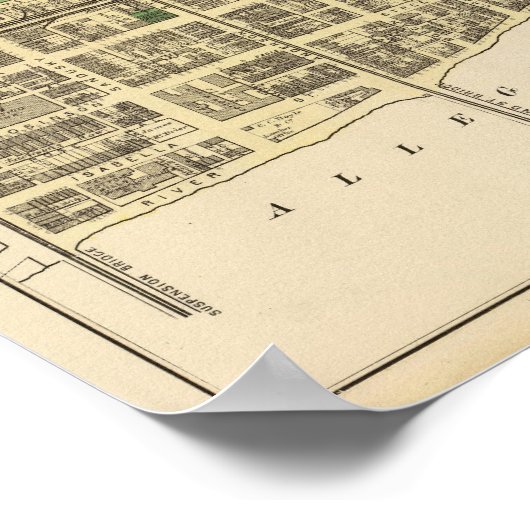 Allegheny 4 poster (Ecke)