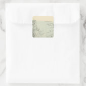 Allegheny 7 quadratischer aufkleber (Tasche)