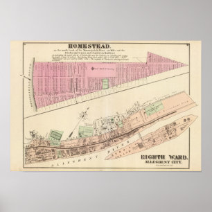 Allegheny Bezirk 8 Gehöft Poster