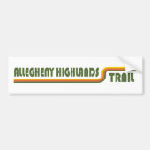 Allegheny Highlands Trail Autoaufkleber (Vorne)