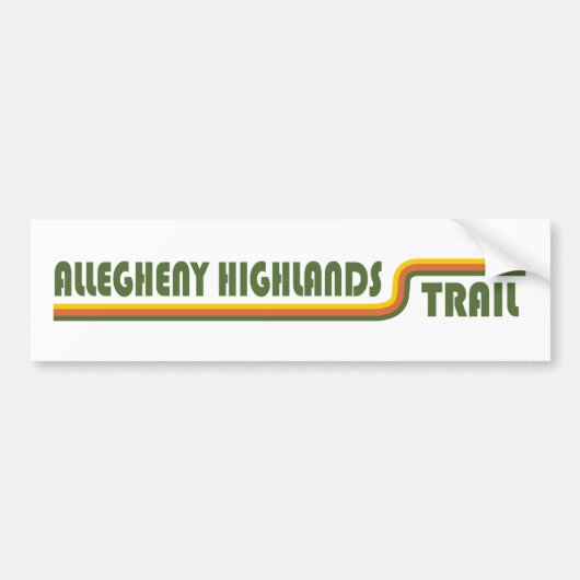 Allegheny Highlands Trail Autoaufkleber (Vorne)