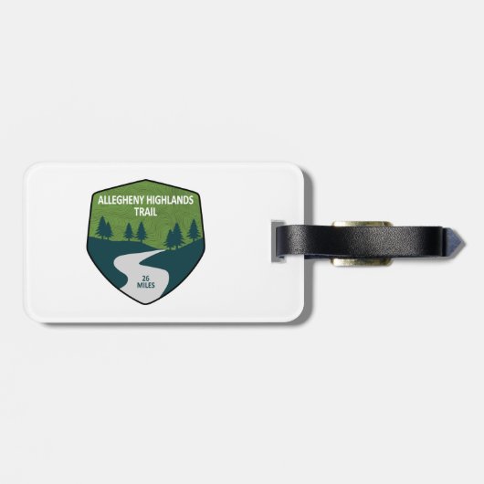 Allegheny Highlands Trail Gepäckanhänger (Rückseite horizontal)