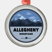Allegheny Mountains Camping Ornament Aus Metall (Vorne)