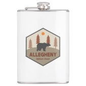 Allegheny National Forest Bear Flachmann (Vorderseite)