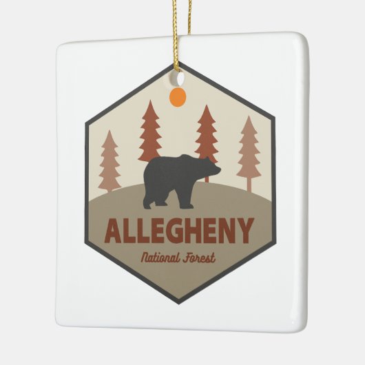 Allegheny National Forest Bear Keramikornament (Links)