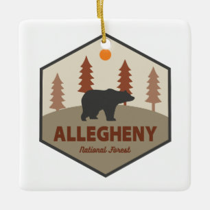 Allegheny National Forest Bear Keramikornament
