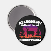 Allegheny National Forest Magnet (Vorderseite/Rückseite)