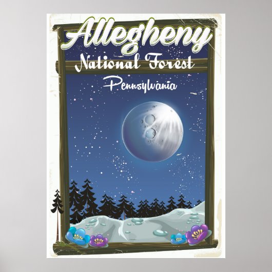 Allegheny National Forest Pennsylvania Poster (Vorne)