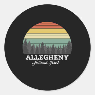 ALLEGHENY National Forest PENNSYLVANIA Runder Aufkleber