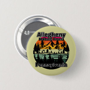 Allegheny National Forest Pennsylvania Vintage Button