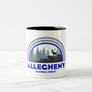 Allegheny National Forest Regenbogenhirsch Zweifarbige Tasse