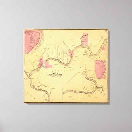 Allegheny River Leinwanddruck (Vorderseite)