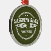 Allegheny River, Pennsylvania Ornament Aus Metall (Rechts)
