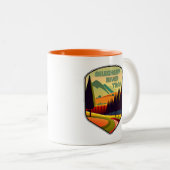 Allegheny River Trail Colors Zweifarbige Tasse (VorderseiteRechts)