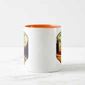 Allegheny River Trail Colors Zweifarbige Tasse (Mittel)