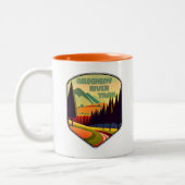 Allegheny River Trail Colors Zweifarbige Tasse (Links)