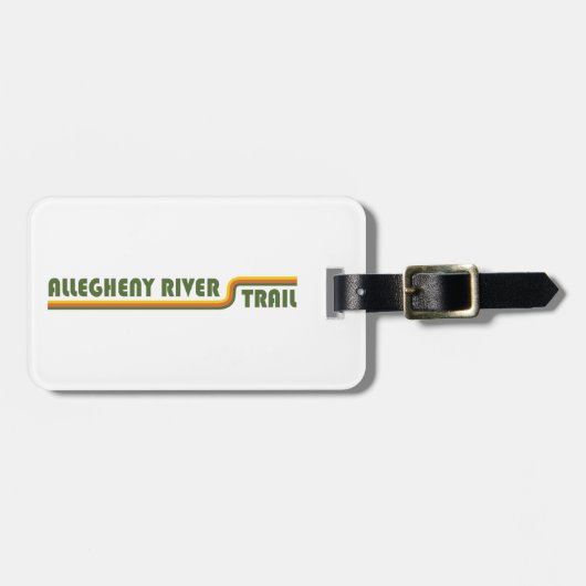 Allegheny River Trail Gepäckanhänger (Vorderseite horizontal)