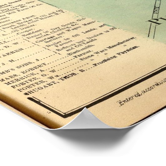 Allegheny Township Poster (Ecke)