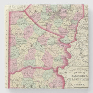 Allegheny, Washington, Greene Landkreise Steinuntersetzer