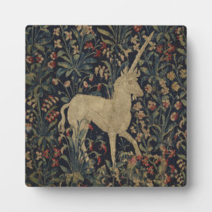 Allegorical "Millefleurs" Tapestry with Animals Fotoplatte