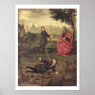 Allegorie, c.1485-90 (Öl auf Platte) Poster