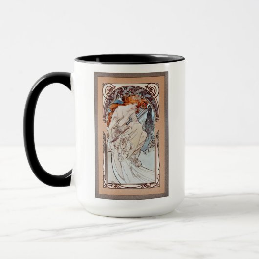 Allegorie de la Musique von Alphonse Mucha Tasse (Links)