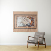 Allegorie de la Musique von Alphonse Mucha Wandteppich (Beispiel (Horizontal))