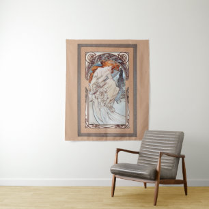 Allegorie de la Musique von Alphonse Mucha Wandteppich