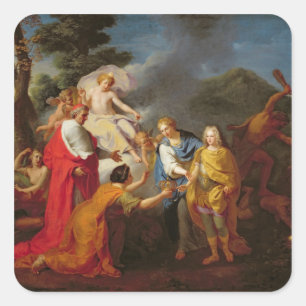 Allegorie der Anerkennung Philippedes Frankreich Quadratischer Aufkleber