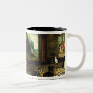 Allegorie der Anhörung Zweifarbige Tasse