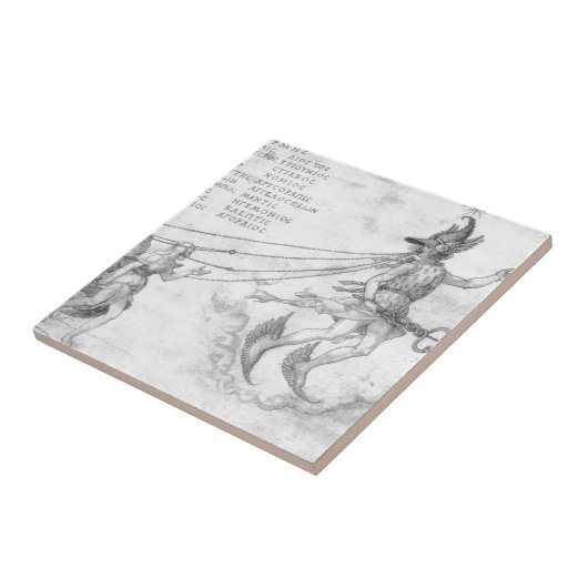 Allegorie der Beredsamkeit durch Albrecht Durer Fliese (Seite)