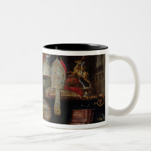 Allegorie der Eitelkeiten der Welt, 1663 Zweifarbige Tasse