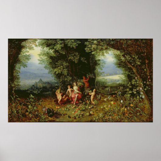 Allegorie der Erde Poster (Vorne)