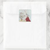 Allegorie der Gemeinde, 1871 Quadratischer Aufkleber (Tasche)