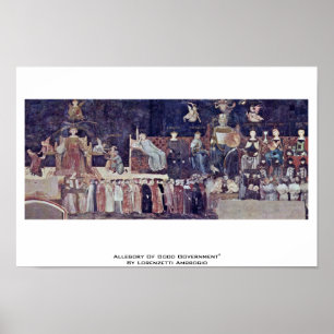 Allegorie der guten Regierung Poster