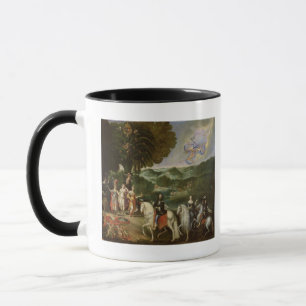 Allegorie der Heirat von Louis XIV im Jahre 1631 Tasse