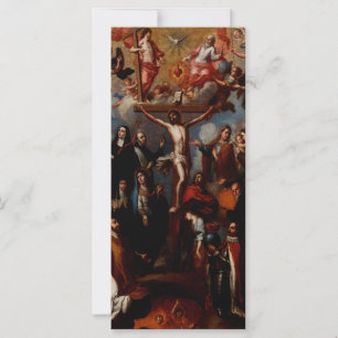 Allegorie der Kreuzigung mit Jesuiten-Heiligen