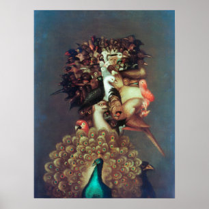 Allegorie der Luft von Giuseppe Arcimboldo Poster