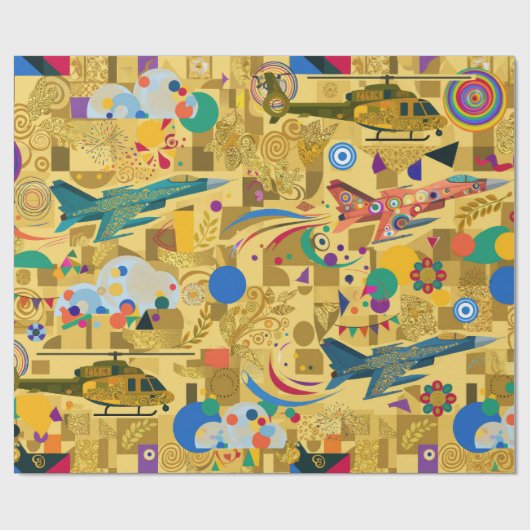 Allegorie der Luftwaffe Geschenkpapier (Flach)