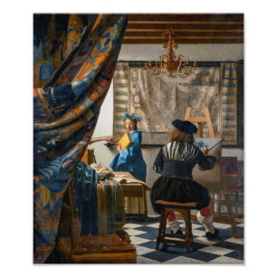 Allegorie der Malerei Johannes Vermeer Fotodruck