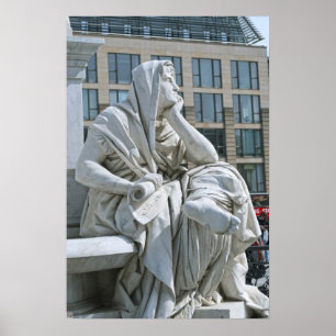 Allegorie der Philosophie des Schiller-Denkmals in Poster