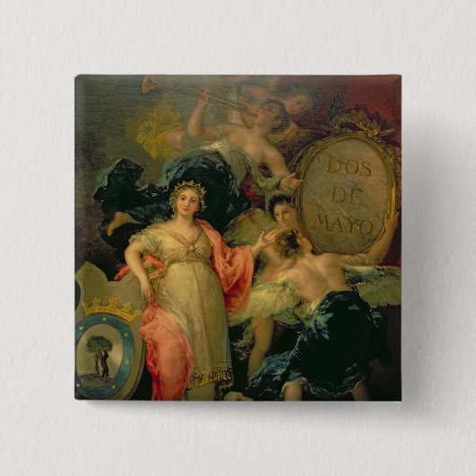 Allegorie der Stadt von Madrid, 1810 Button (Vorderseite)