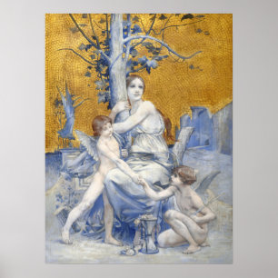 Allegorie der Zeit (1896) Poster