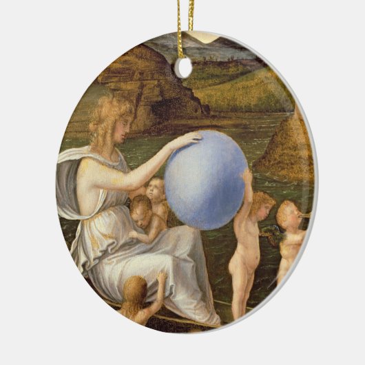 Allegorie des ändernden Vermögens oder Melancholie Keramikornament (Links)