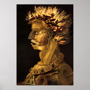 Allegorie des Feuers von Giuseppe Arcimboldo Poster
